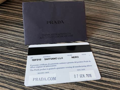 prada authentic card|prada bag authentication tips.